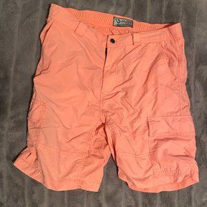 Men's Mojo Fishing Pink Shorts